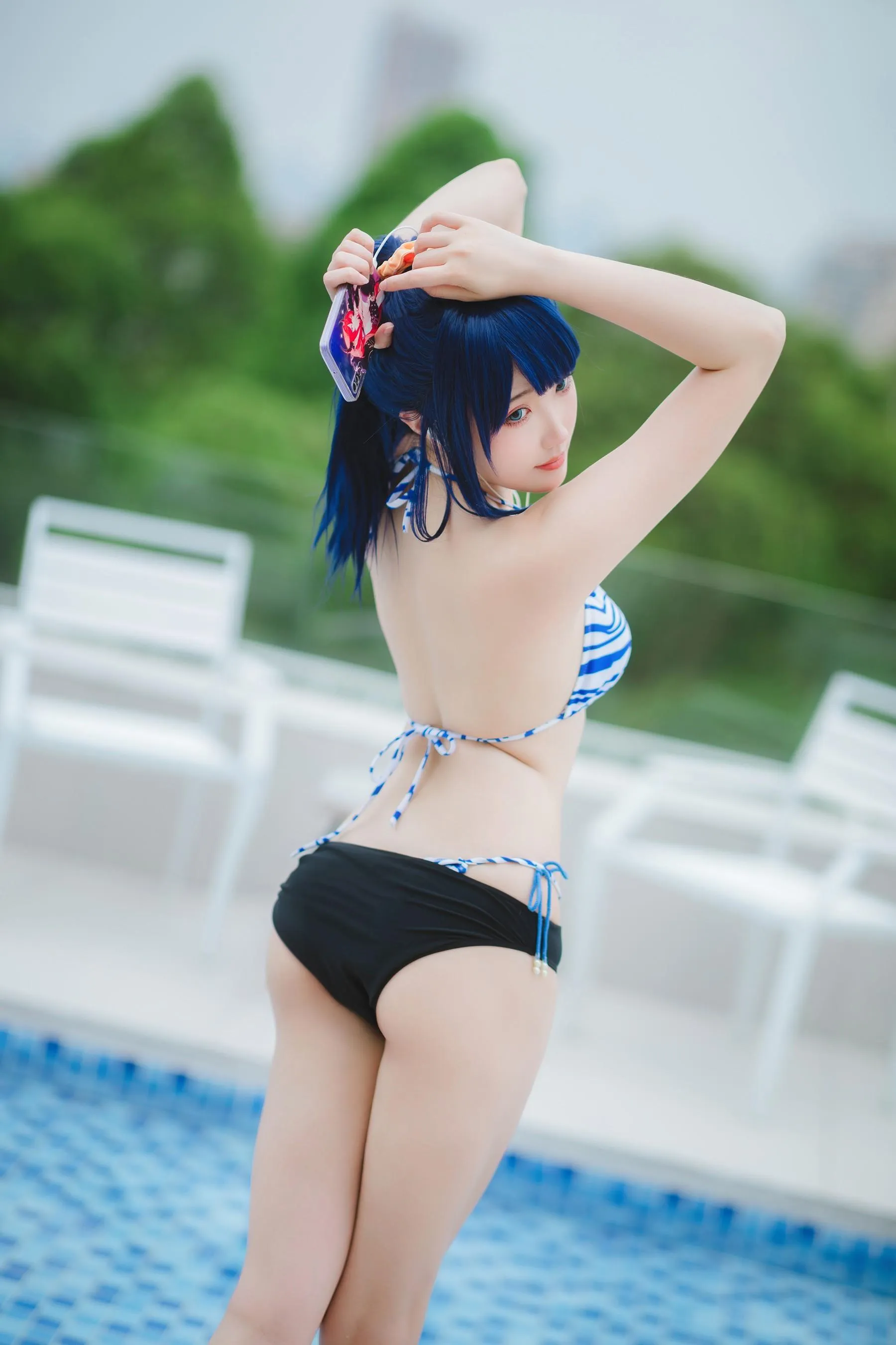 Momoko葵葵 – NO.35 瓜希酱 SSSS.GRIDMAN 宝多六花新条茜 泳装 [55P]插图1